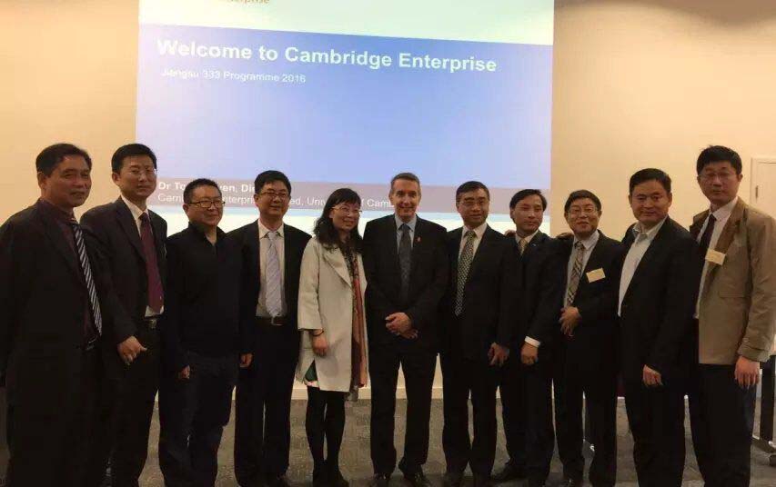 The chief technical officer of our company went to Cambridge University for technical exchange.